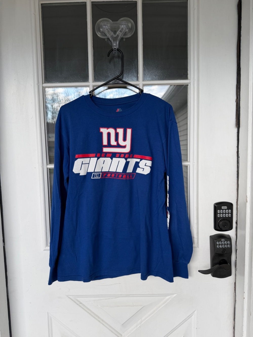 M MAJESTIC NEW YORK GIANTS LONG SLEEVE VINTAGE TEE